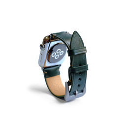 ブライドルレザー　アップルウォッチ専用レザーストラップ　【38㎜/40㎜】【42㎜/44㎜】　ブリティッシュグリーン 2枚目の画像