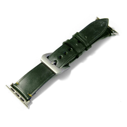 ブライドルレザー　アップルウォッチ専用レザーストラップ　【38㎜/40㎜】【42㎜/44㎜】　ブリティッシュグリーン 5枚目の画像