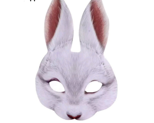 お祭り♡うさぎちゃん♡猫お面 楽天市場】【お面】【単品】お面 半面 猫面 飾付き 全9種 【紅白