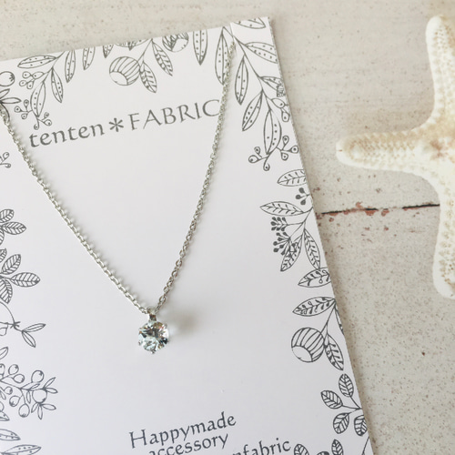 ✬ アクアマリン サージカルステンレス ネックレス❄️宝石質AAA