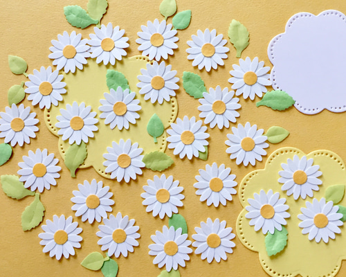 クラフトパンチ のお花と葉っぱのセット〜デイジー アルバム