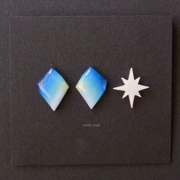 【天空星(Blue)】と輝星 イヤーカフ 1枚目の画像