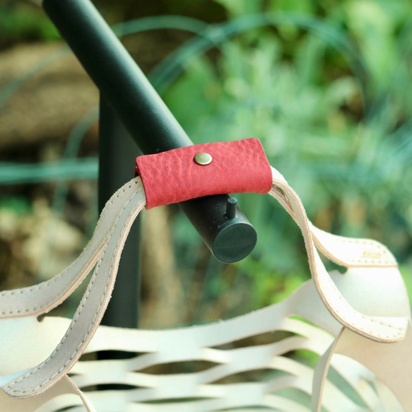 您可以選擇手柄的顏色！皮革外賣袋 第7張的照片