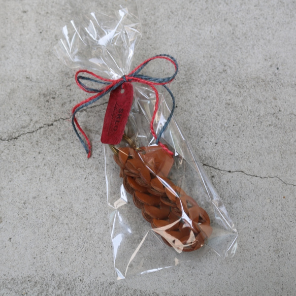 Joint Leather Keychain Choco &lt;帶自由縮寫標記&gt; 第4張的照片