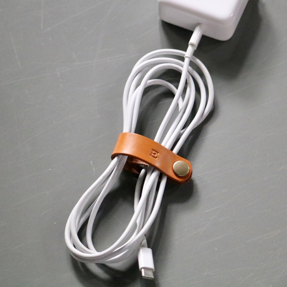 簡易且不會遺失的線夾（大號）<刻有姓名首字母> 第1張的照片