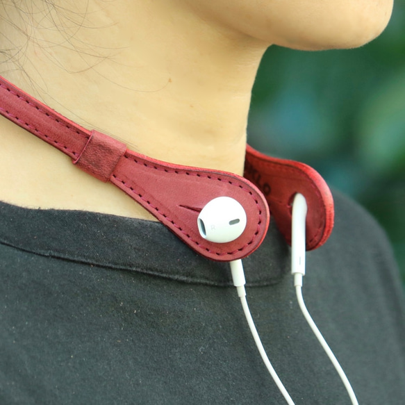 更新！耳機頸托iHooc High Edition（酒紅色） 第1張的照片