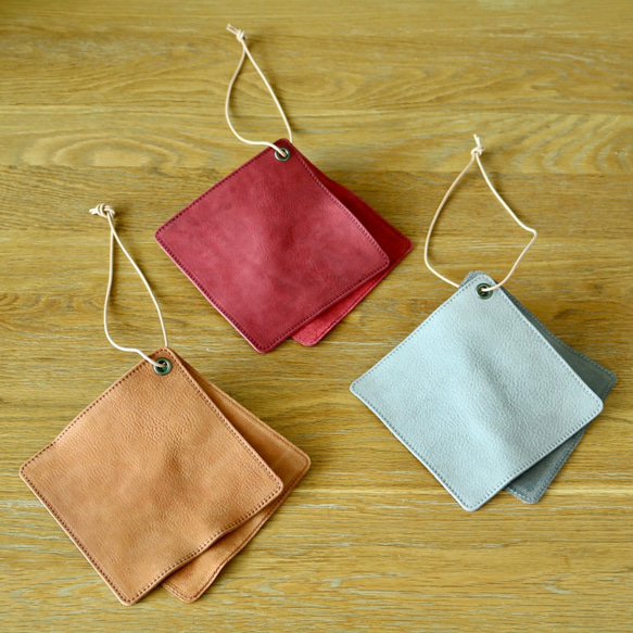 可雙手使用的皮革隔熱墊！ 第8張的照片