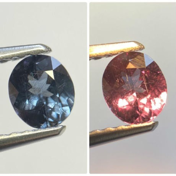 カラーチェンジブルーガーネット ルース 0.446ct アフリカ産 日独 