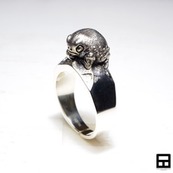 カリン♥アメリカ　カリン社♥ノーム♥カエル♥モグラ♥ アメフクラガエルのリング(受注生産) 指輪・リング pecca 通販