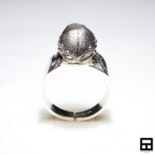 カリン♥アメリカ　カリン社♥ノーム♥カエル♥モグラ♥ アメフクラガエルのリング(受注生産) 指輪・リング pecca 通販