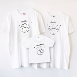 Tシャツ I love Family009 (3点セット) 1枚目の画像