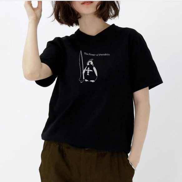 Tシャツ I love Penguin0106 4枚目の画像