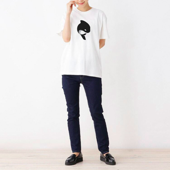 Tシャツ I love killer whale0132 6枚目の画像