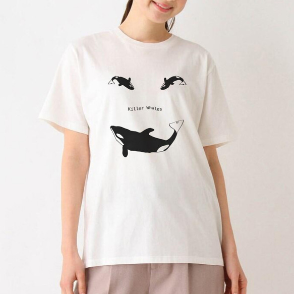 Tシャツ I love killer whale0134 2枚目の画像