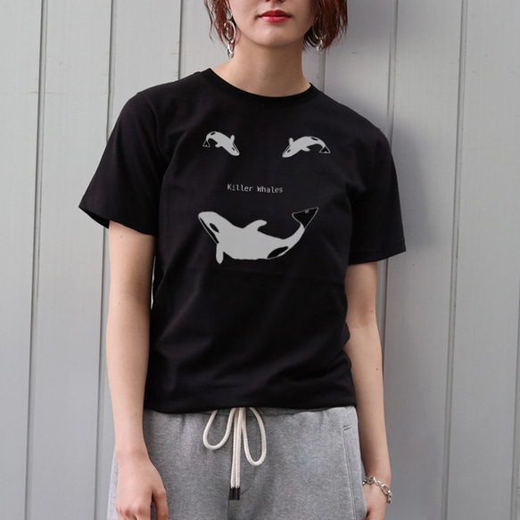 Tシャツ I love killer whale0134 3枚目の画像