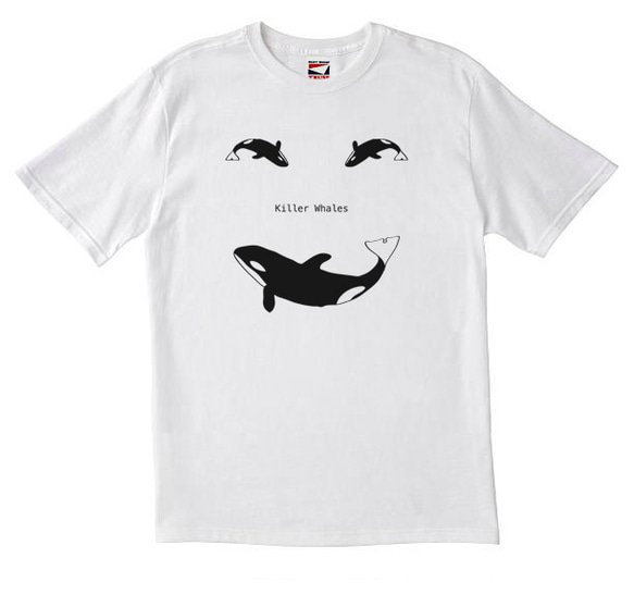 Tシャツ I love killer whale0134 7枚目の画像