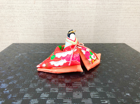 ひな祭り　正絹で作った雛人形　A03 4枚目の画像