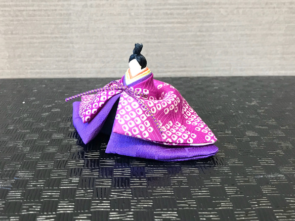 ひな祭り　正絹で作った雛人形　D03 4枚目の画像