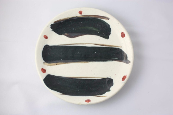 パスタなどのワンプレート料理に【平皿（中）　あぜ道】 2枚目の画像