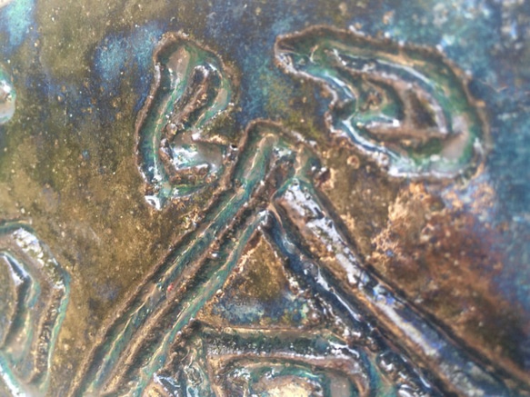 我が家の顔【陶器の表札～フリーハンド文字～】　一つひとつ陶芸家が作ります 2枚目の画像