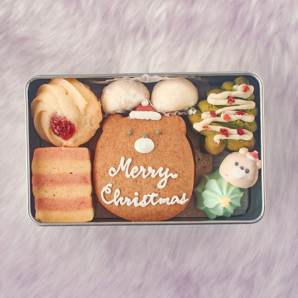 【11、12月限定】クリスマスクッキー缶（小） 3枚目の画像