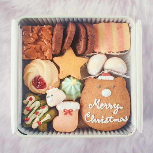 11、12月限定】クリスマスクッキー缶（大） クッキー sweets atelier