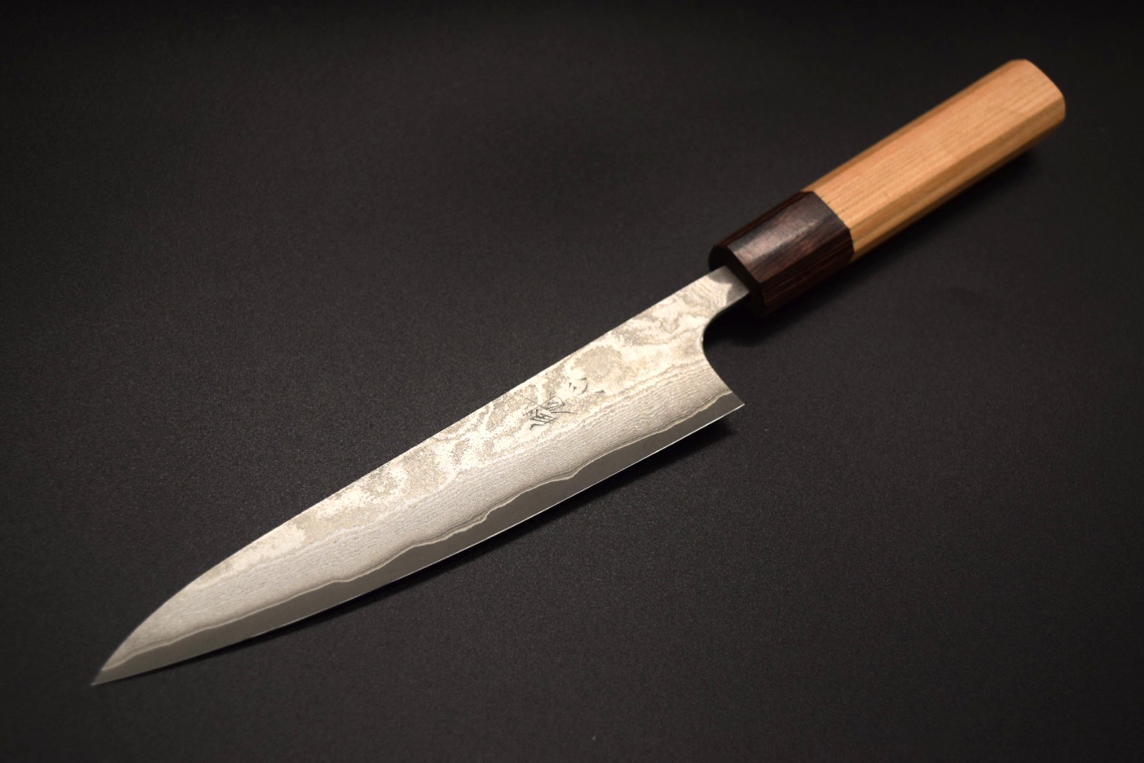 ペティナイフ 120mm ダマスカス ステンレス V金10号八角柄