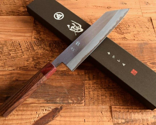 新品　鍛造　鎚目仕上げ　切り付け牛刀　黒檀八角柄　包丁 新品 鍛造VG10 黒染め 切り付け牛刀 包丁 黒檀 八角柄 - メルカリ