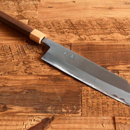 新品　鍛造　鎚目仕上げ　切り付け牛刀　黒檀八角柄　包丁 新品 鍛造VG10 黒染め 切り付け牛刀 包丁 黒檀 八角柄 - メルカリ