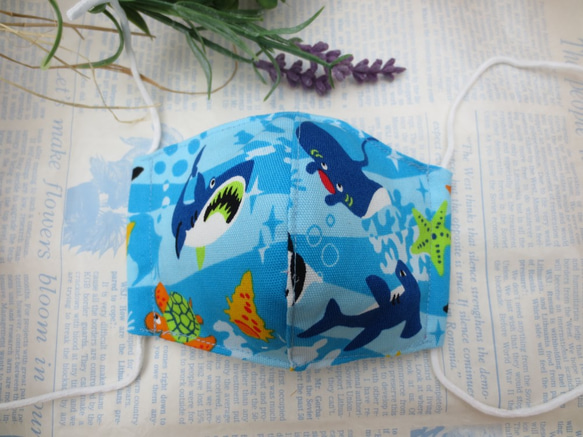 【送料無料】子ども立体マスク＊海の魚2 1枚目の画像