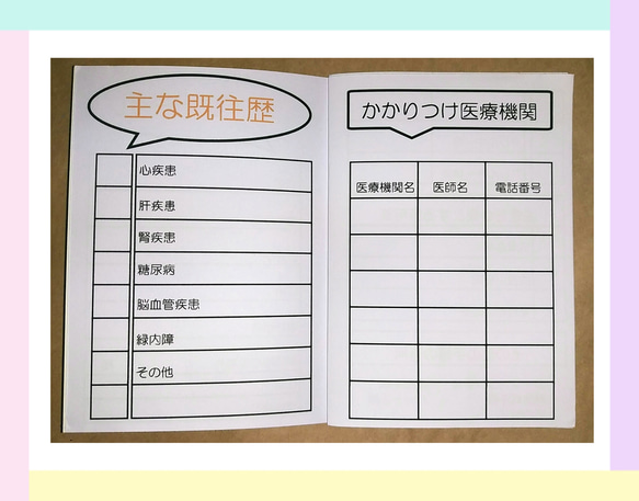 【新作追加】インコのお薬手帳 4枚目の画像