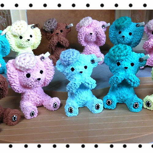 車用 テディベア アロマストーン ディフューザー・アロマポット LUNA