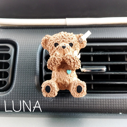 大きなテディベアアロマストーン モノグラム♡ 大きなテディベアアロマストーン モノグラム♡