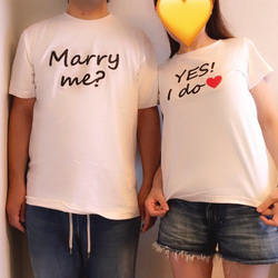 【2枚セット】MarryMe?／YES!Ido♡ Tシャツ 1枚目の画像