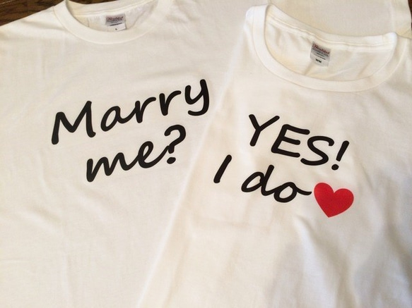 【2枚セット】MarryMe?／YES!Ido♡ Tシャツ 2枚目の画像