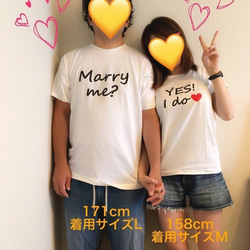 【2枚セット】MarryMe?／YES!Ido♡ Tシャツ 3枚目の画像