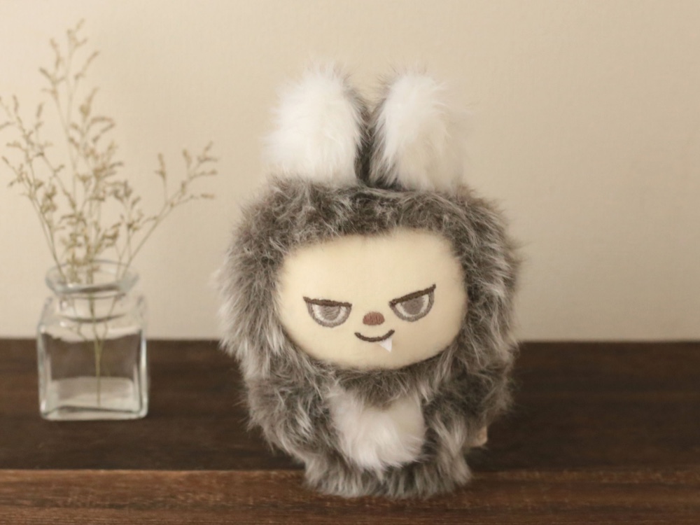 オオカミのgaw ぬいぐるみ (メッシュブラウン) ぬいぐるみ zoopi