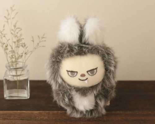 オオカミのgaw ぬいぐるみ (メッシュブラウン) ぬいぐるみ zoopi