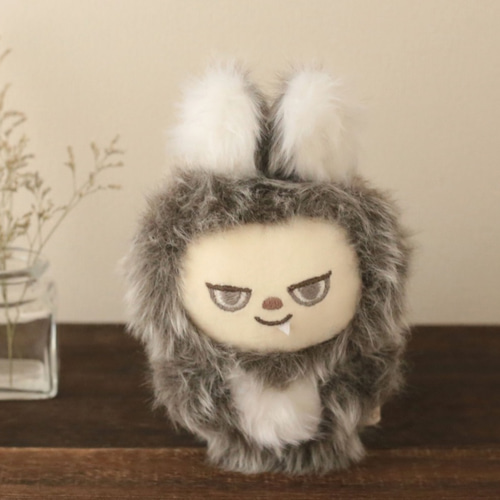 オオカミのgaw ぬいぐるみ (メッシュブラウン) ぬいぐるみ zoopi