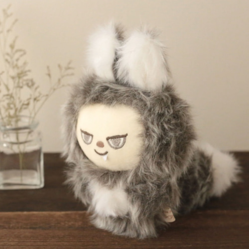 オオカミのgaw ぬいぐるみ (メッシュブラウン) ぬいぐるみ zoopi