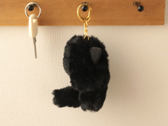 黒猫のmyao(ミャオ) キーホルダー ✳︎受注販売 3枚目の画像
