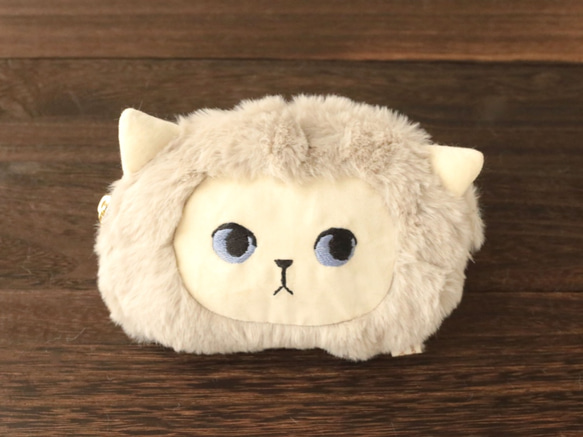 猫のmyao ポーチ ブルーアイ ✳︎受注販売 1枚目の画像