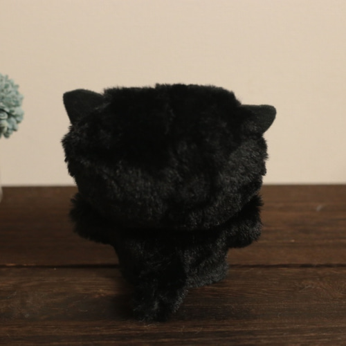 お*き様 babythree 1000％ 黒猫　ぬいぐるみ　オッドアイ 黒猫のmyao(ミャオ)オッドアイ ぬいぐるみ ✳︎受注販売 ぬいぐるみ