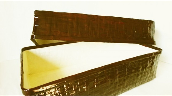 竹細工 つづら、一閑張り 衣装入れ 茶溜色 その他家具 野原竹細工 通販