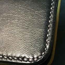 トラッカーウォレット サドルレザー 革財布 レザークラフト 革小物 手縫い ハンドクラフト レザーウォレット 新品未使用 8枚目の画像