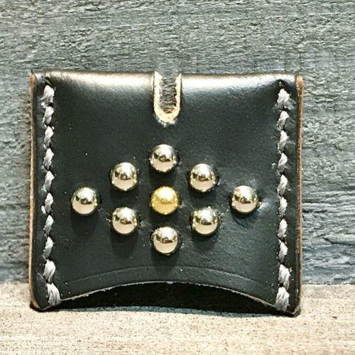 最大80％オフ スタッズキーホルダー コードバン ハンドクラフト 革小物 手縫い ハンドメイド