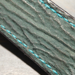 キーループ シャークスキン ベルトキーループ サメ革 手縫い レザークラフト 革小物 カスタムパーツ 真鍮 新品未使用 6枚目の画像