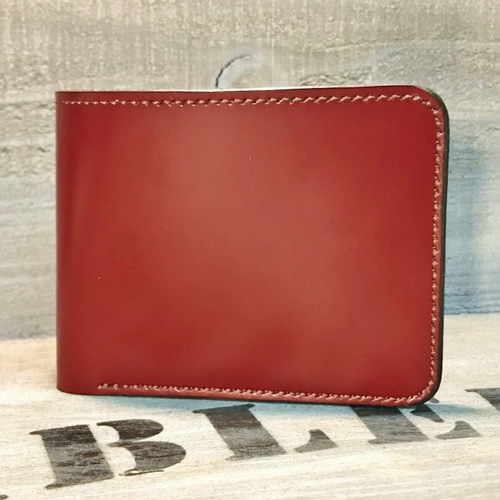 ビルフォードウォレット コードバン 革財布 レザークラフト 2つ折り  