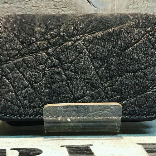 カードケース 名刺入れ ゾウ革 エレファントレザー レザークラフト 革  