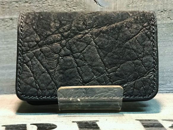 カードケース 名刺入れ ゾウ革 エレファントレザー レザークラフト 革  